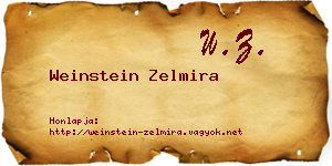 Weinstein Zelmira névjegykártya
